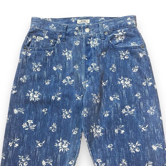 POLO RALPH LAUREN Women's Blue Callen High Rise Slim Jeans Size 27 Button Fly - Picture 3 of 10